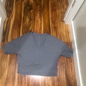 Grey Lululemon Crop Top